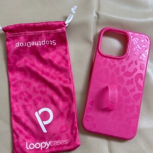 Loopy Case iPhone 15 Pro Max Pink Leopard